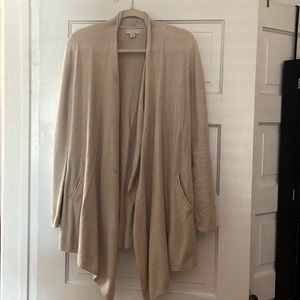 Barefoot Dreams Cozy Open Cardigan in Creme